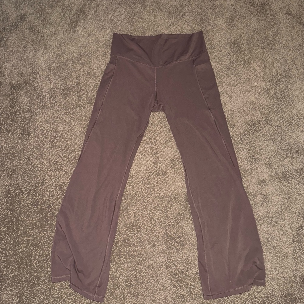 Makers Mark Brown Flare Yoga Pants